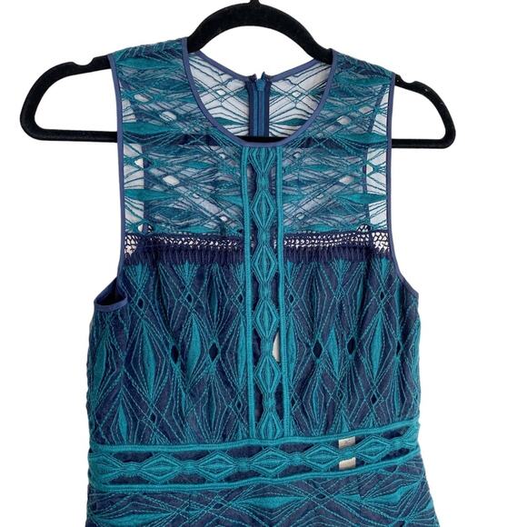 JONATHAN SIMKHAI Illusion Cut-Out Embroidered Sleeveless Midi Dress with Pockets - Picture 5 of 13